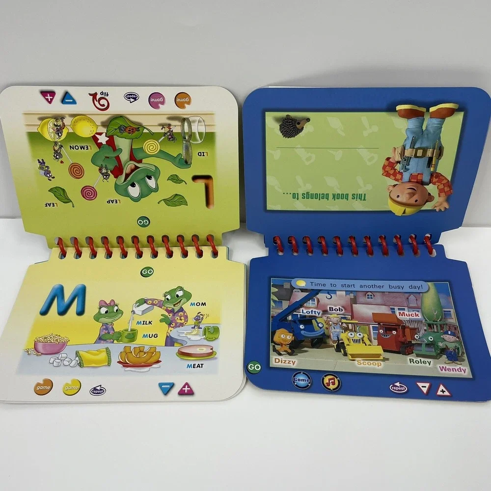 LeapFrog My First LeapPad Bob‎ the Builder ABCs Phonics Books Cartridges Lot 5pc